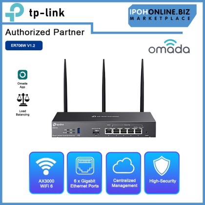 TP-LINK ER706W OMADA AX3000 GIGABIT VPN ROUTER
